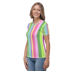 Casual and stylish Sunset Horizon Women's T-Shirt with crew neck detailing.