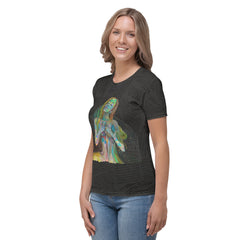 Vibrant Pop Explosion Women's Crew Neck T-Shirt