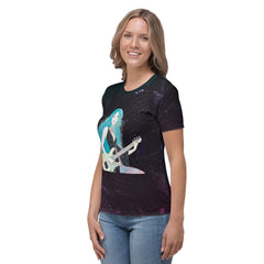 Colorful and stylish Neon Pop Explosion women's T-shirt.