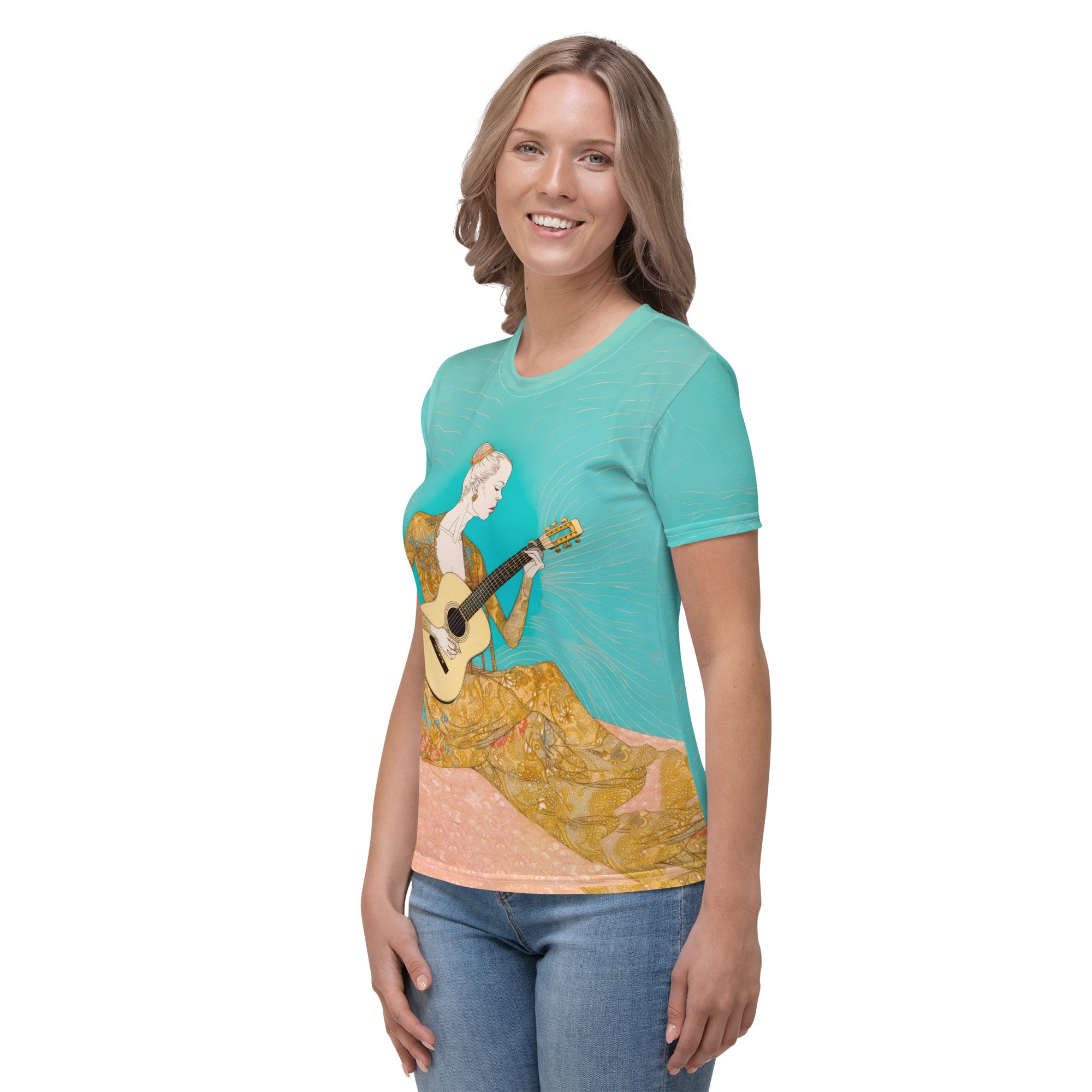 Casual and comfy women's colorful tee.