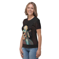 Daisy Dreams Women's Crewneck Tee - Sleeve Detail