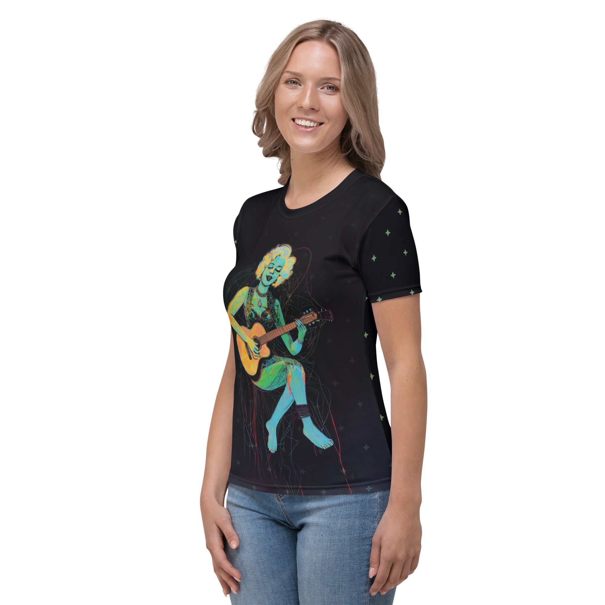 Garden Goddess Women's Crewneck Tee - Side View