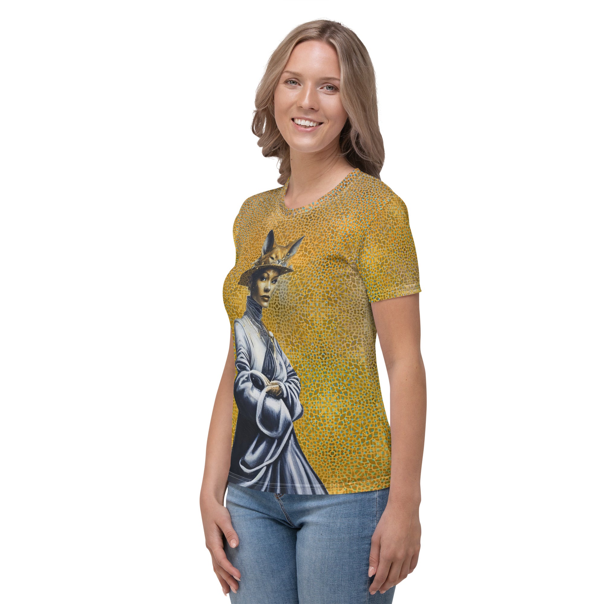 Celestial Symphony Women's T-Shirt - Display on hanger