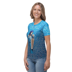 Stylish Serenity Lotus Bloom Women's Crew Neck.