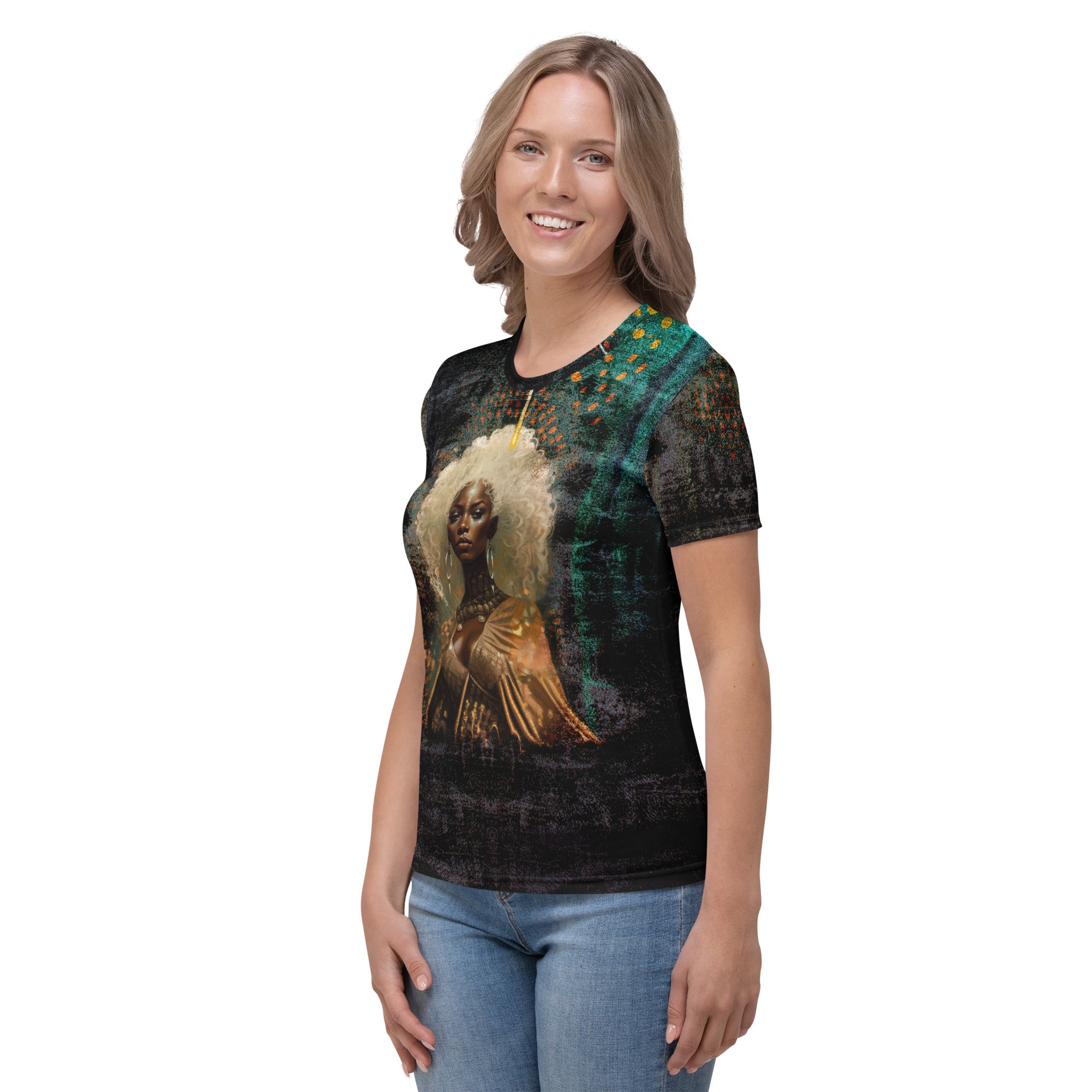 Stylish women's tee with mandala artwork