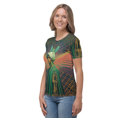 Free-spirited Boho Harmony women's crew neck top.