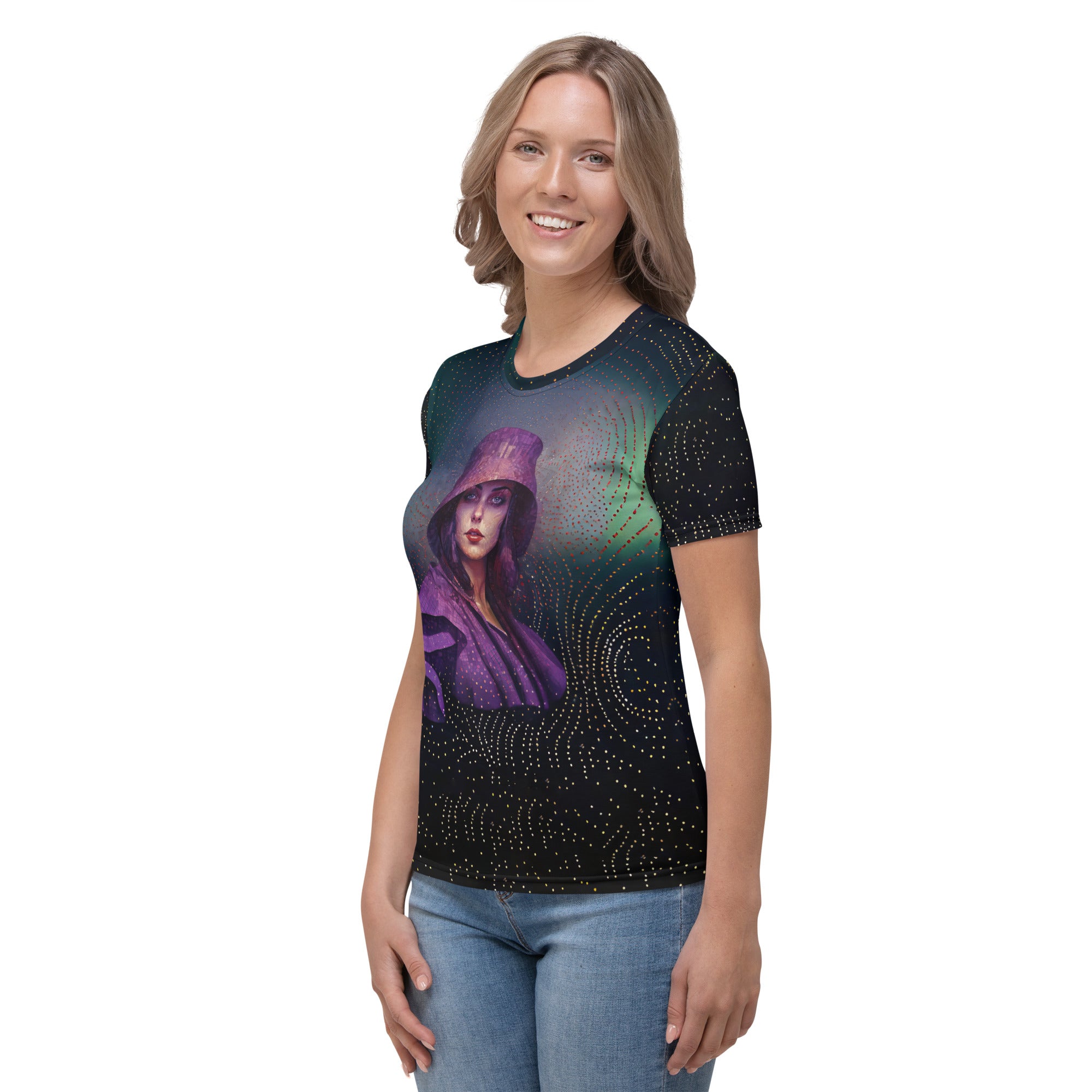 Stylish Nature's Essence crewneck tee for women