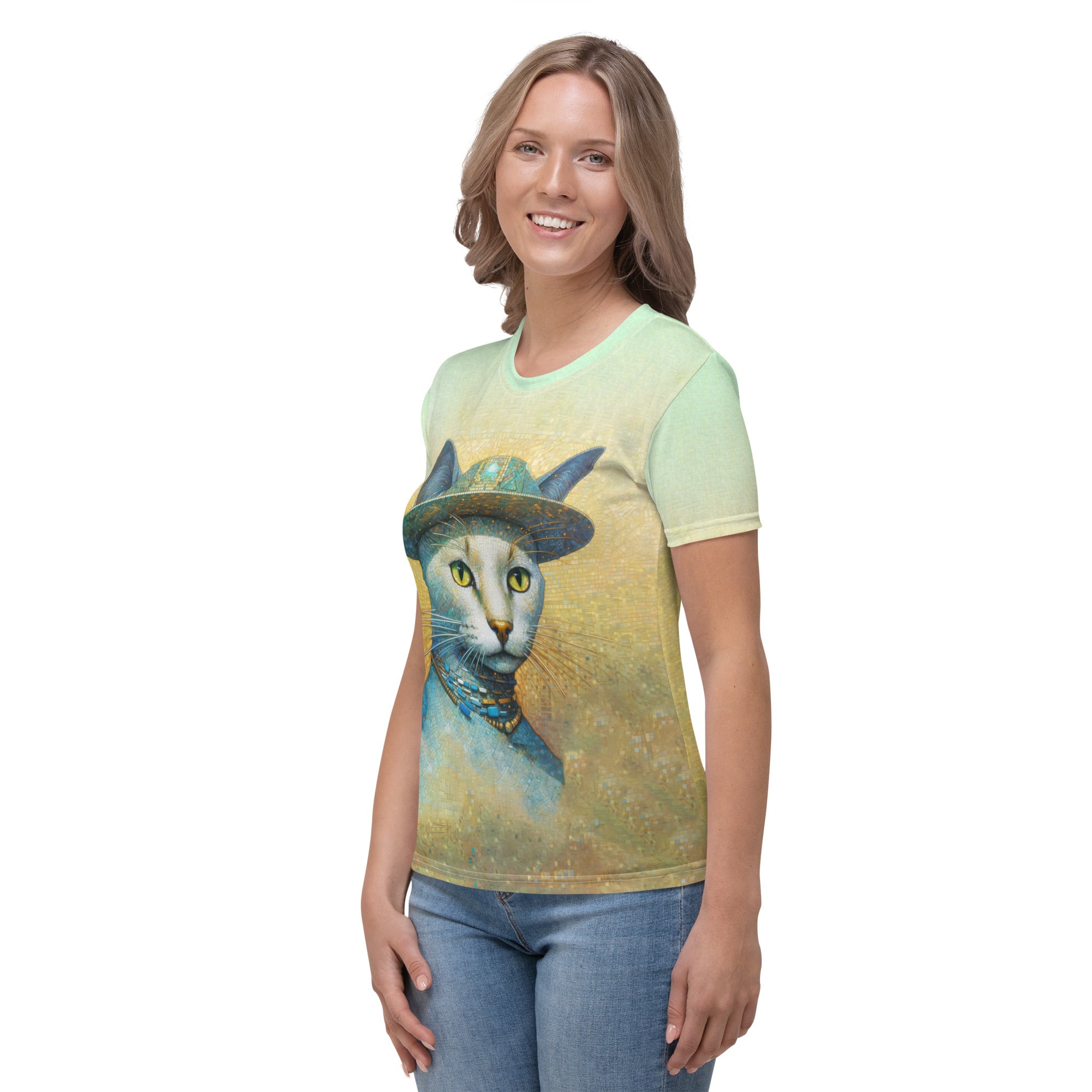 Curious Kittens graphic tee for women