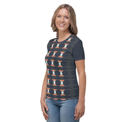 Model wearing Color Burst Women's Crewneck Tee