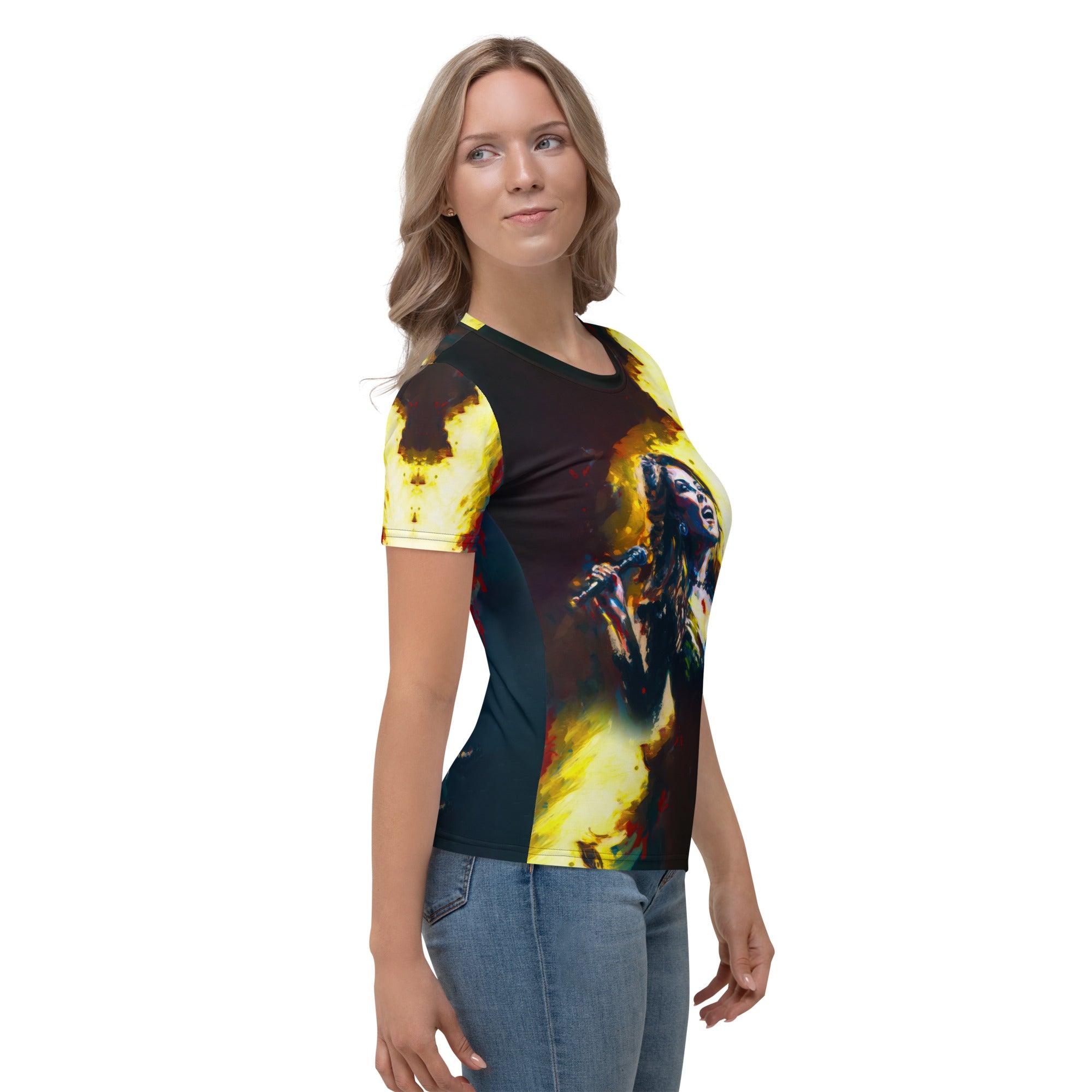 Back view of NS-981 Women's T-Shirt showcasing design details