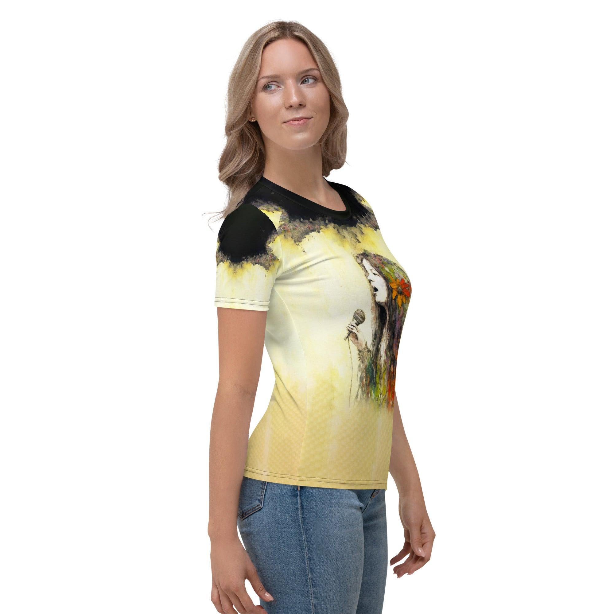 Back view of NS-983 Women's T-Shirt showcasing fit and design.