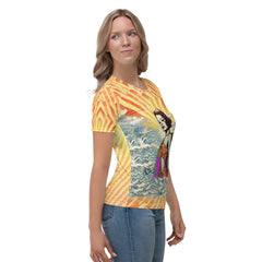 Premium quality Surfing 5-27 Tee for women, blending fashion with surf lifestyle