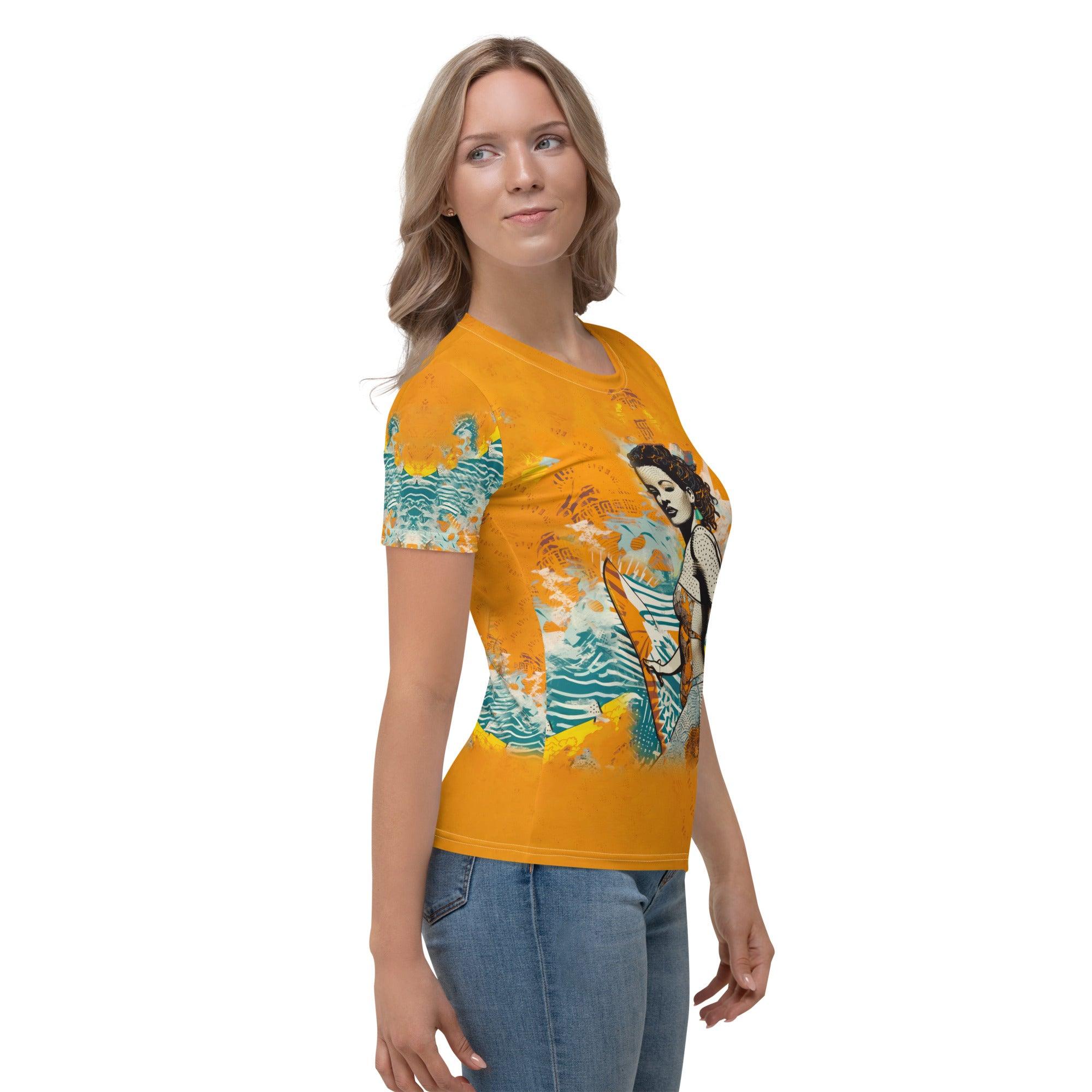 Casual yet chic Surfing 5-30 Women's Tee for a relaxed surf vibe