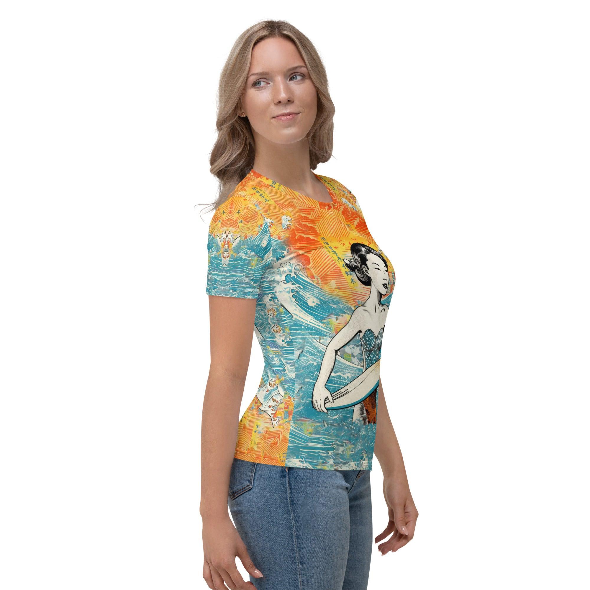 Embrace the surf vibe with the effortlessly chic Surfing 1 41 Women's T-shirt.