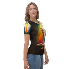 SurArt 69 Women's T-Shirt: A canvas of creativity and surf love on your wardrobe.