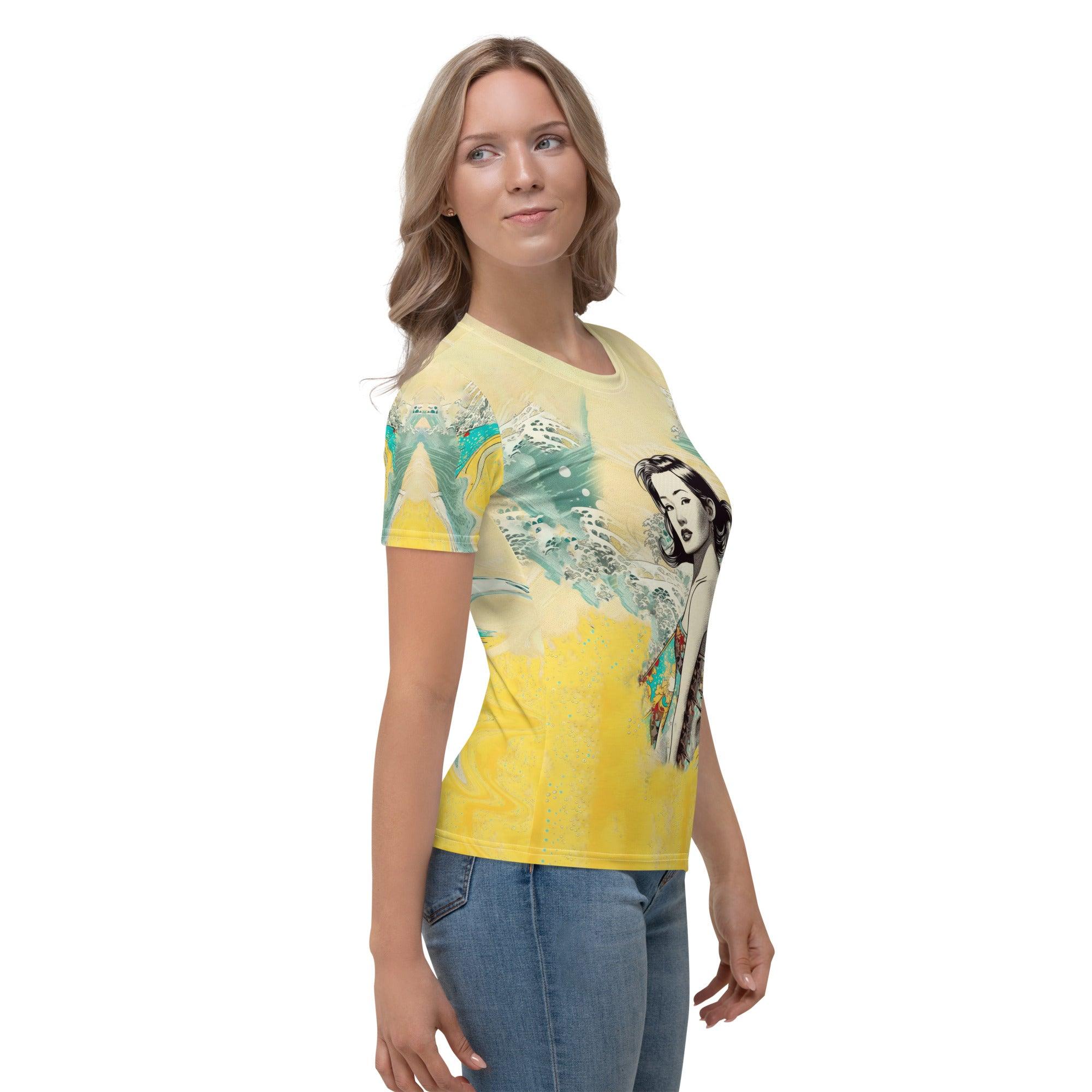 Surfing 1 43 Women's T-shirt: Where fashion meets the passion for surfing.