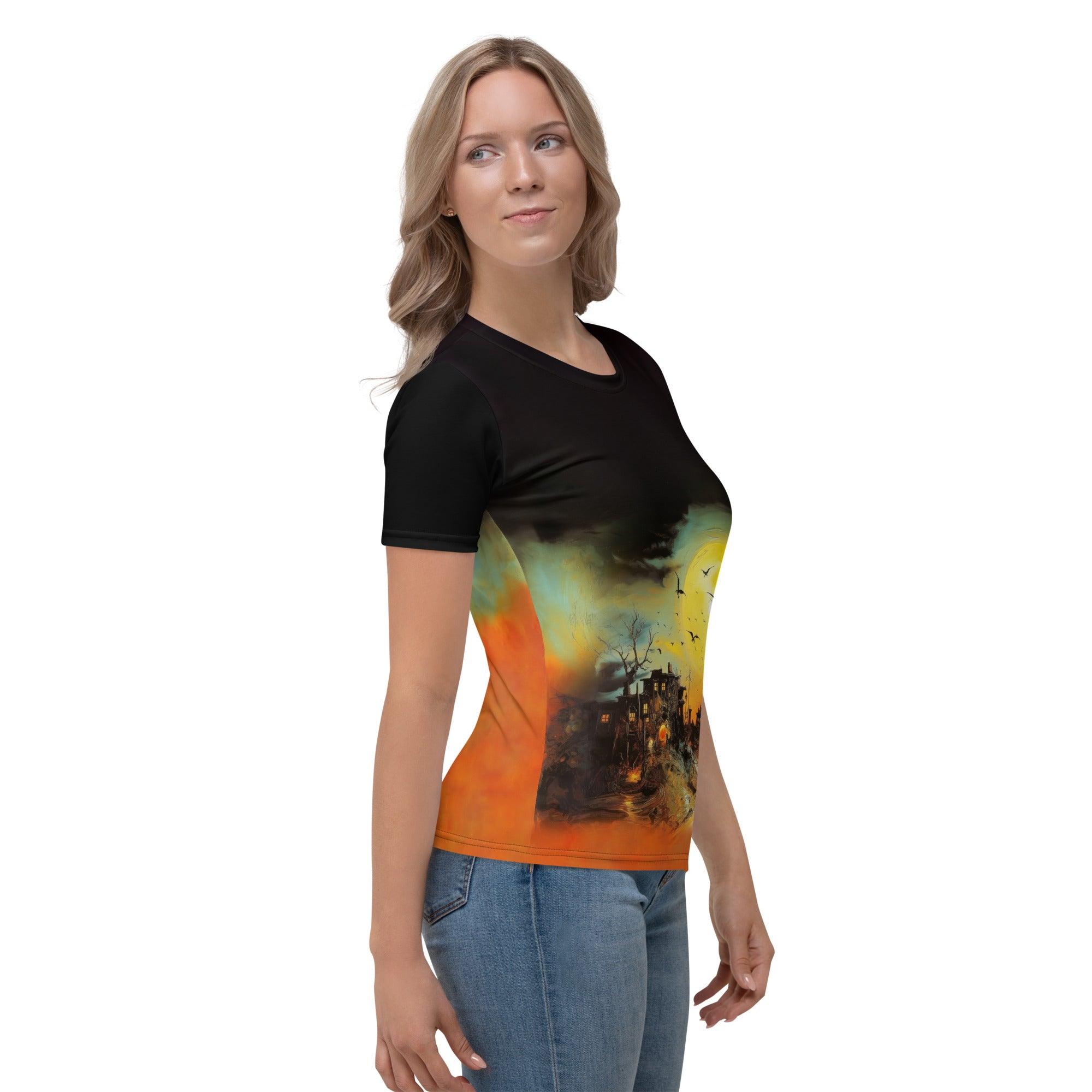 Celebrate Halloween's mystical charm with the Night Magic Women's T-Shirt, designed for the fashionably enchanted.