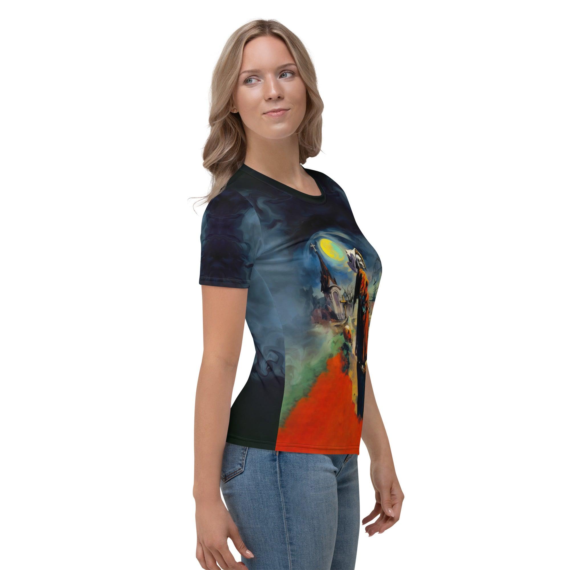 Women's Crew Neck T-Shirt Haunting Horoscope - Beyond T-shirts