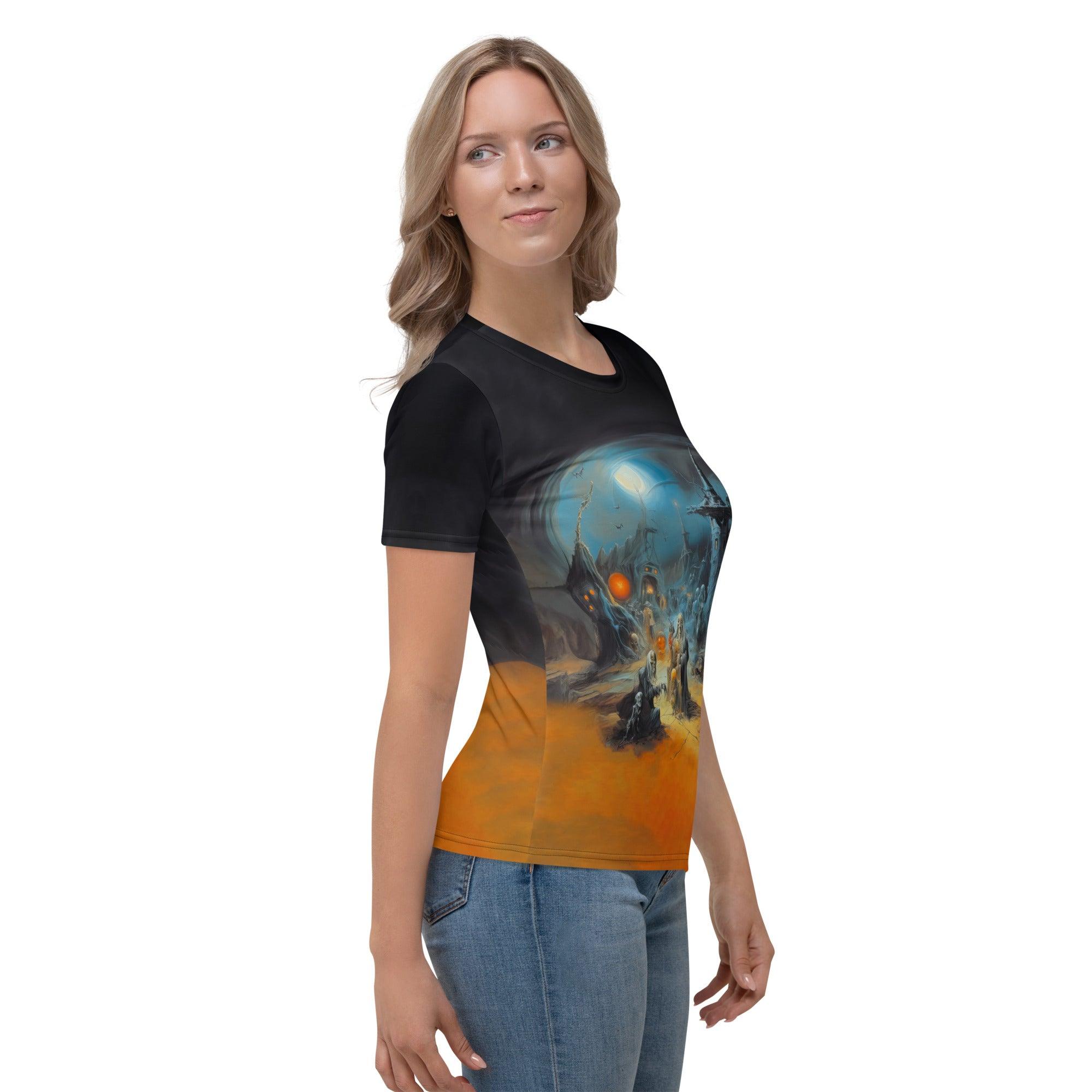 Women's Crew Neck Tee Midnight Masquerade - Beyond T-shirts