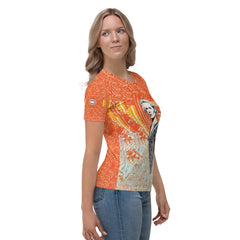 Surfing Spirit All-Over Print Women's Crew Neck T-Shirt - Beyond T-shirts