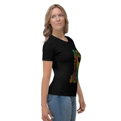 Zebra Charisma Women's All-Over Print Crew Neck T-Shirt - Beyond T-shirts