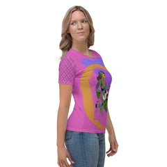 Couture Groove Women's All-Over Print Crew Neck T-Shirt - Beyond T-shirts