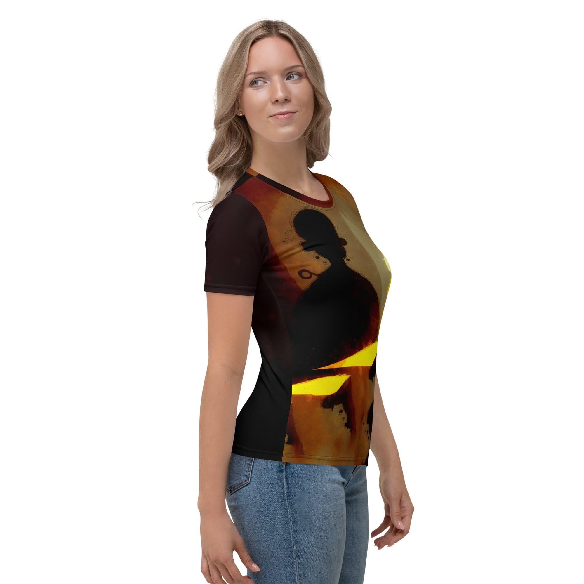 Music Mosaic Women's Crew Neck T-Shirt - Wearable Melodies - Beyond T-shirts