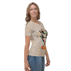 Musical Reverberation Women's Music-Inspired Crew Neck T-Shirt - Beyond T-shirts