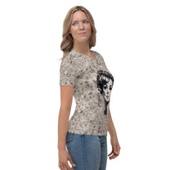 Melodic Echoes Women's All-Over Print Crew Neck T-Shirt - Beyond T-shirts