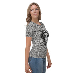 Jazz & Blues Melodies Women's All-Over Print Crew Neck T-Shirt - Beyond T-shirts