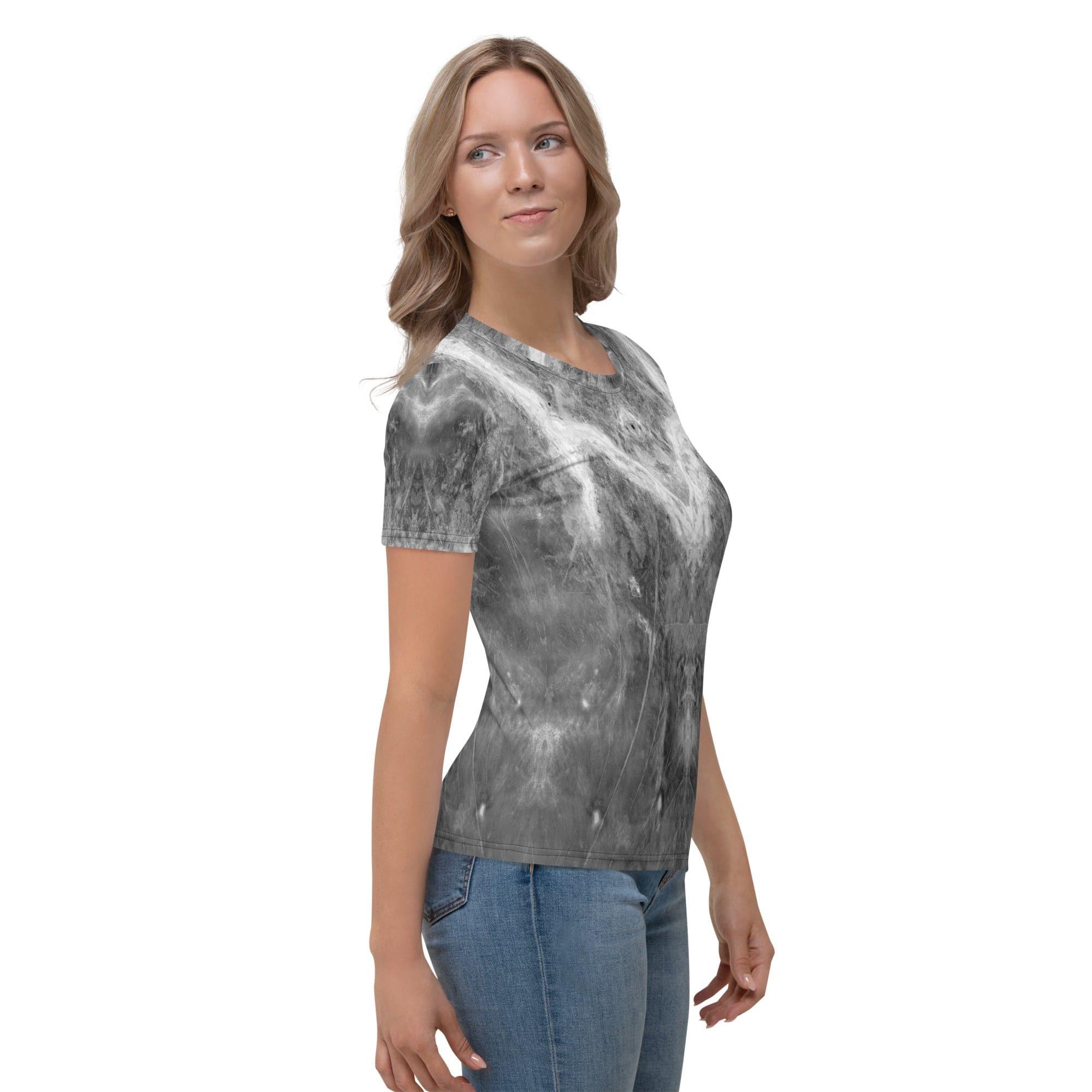 Savannah Serenade Women's Natural Pattern Crew Neck Shirt - Beyond T-shirts