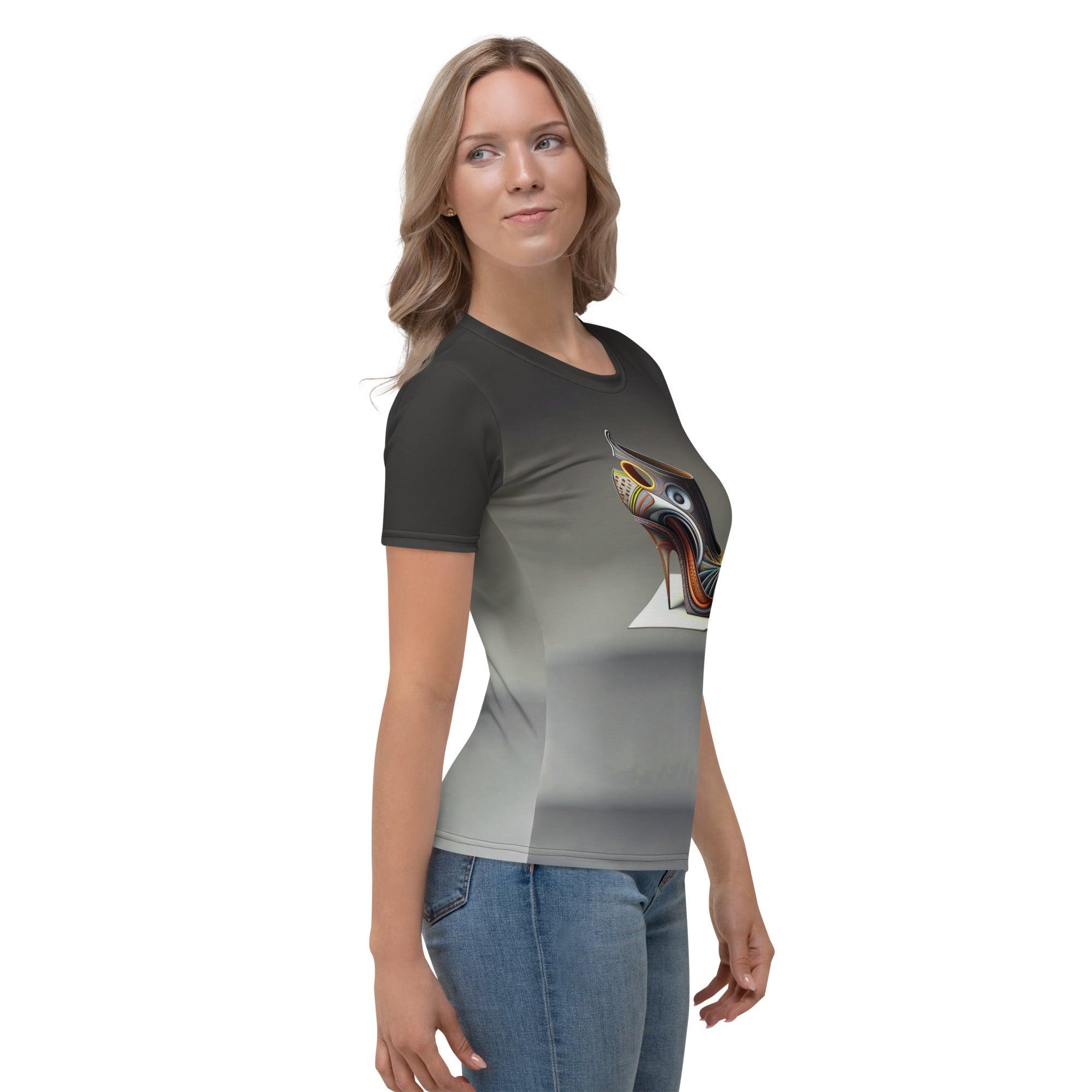 Neon Step Futuristic Shoes Women's All-Over Print Tee - Beyond T-shirts