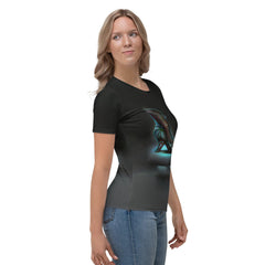 Holographic Horizon Futuristic Shoes Women's All-Over Print Tee - Beyond T-shirts