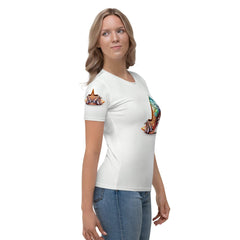 Quantum Elegance Futuristic Shoes Women's All-Over Print Tee - Beyond T-shirts