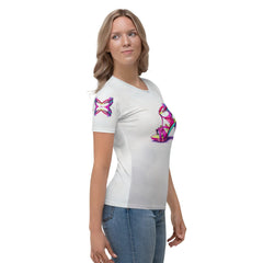 Quantum Impressions Futuristic Shoes Women's All-Over Print Tee - Beyond T-shirts