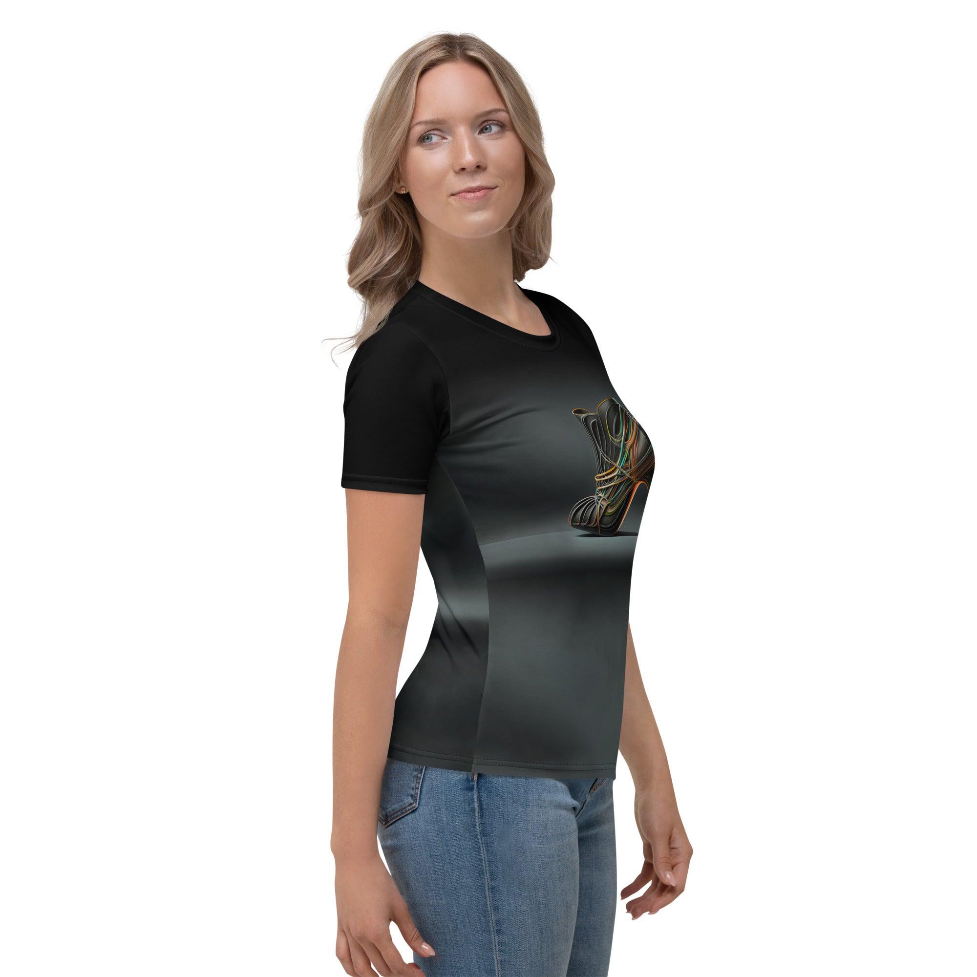 Quantum Aura Futuristic Shoes Women's All-Over Print T-Shirt - Beyond T-shirts