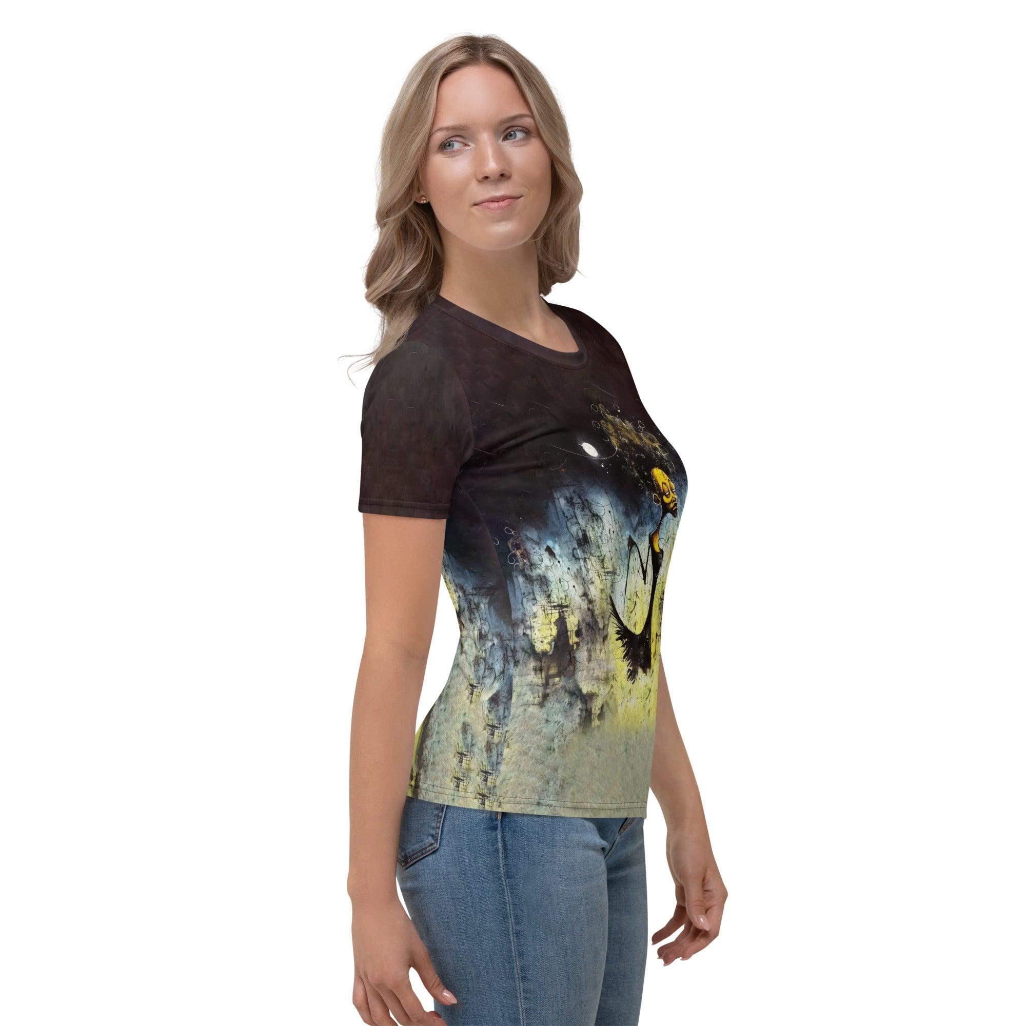 Witchy Wonders Halloween Women's Crew Neck T-Shirt - Beyond T-shirts