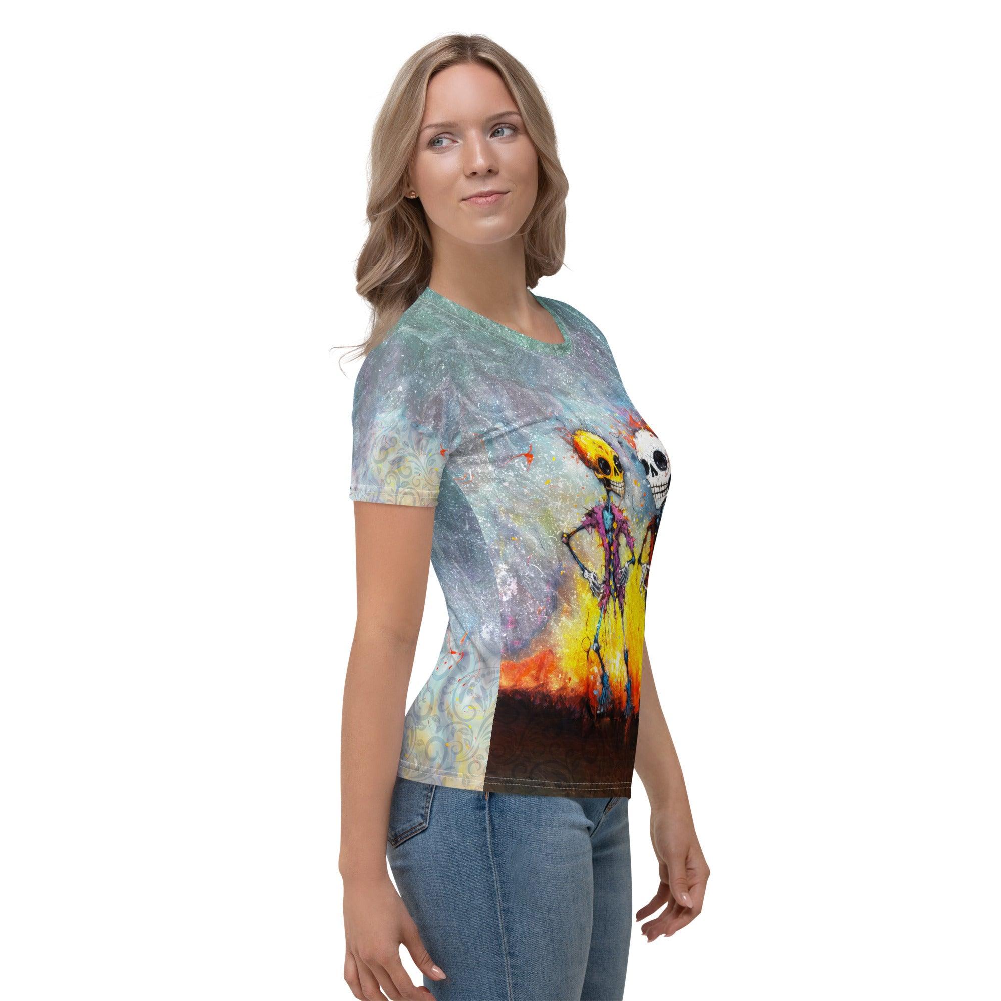 Trick or Treat Ghostly Women's Crew Neck T-Shirt - Beyond T-shirts