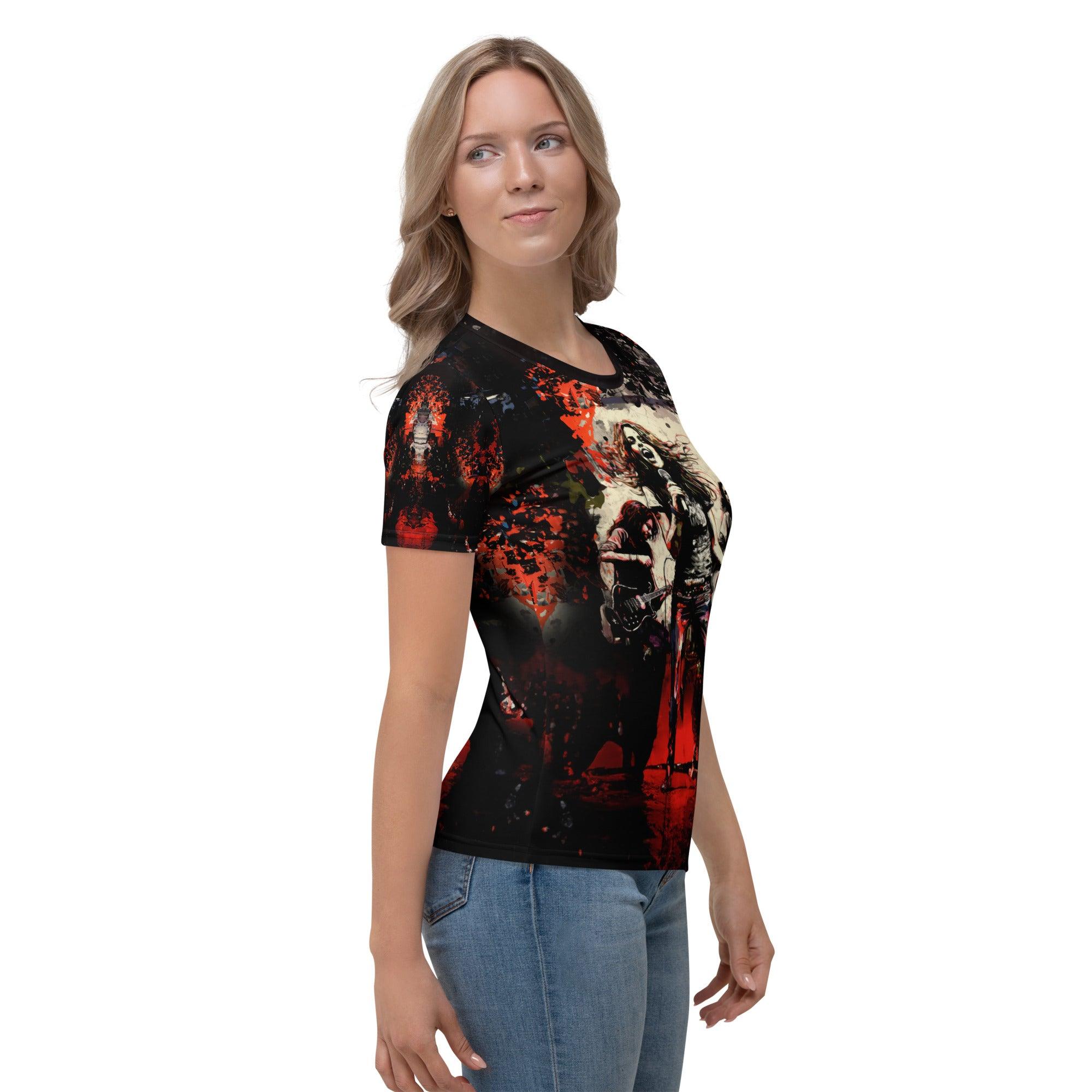 Urban Groove All-Over Print Women's Crew Neck T-Shirt - Beyond T-shirts