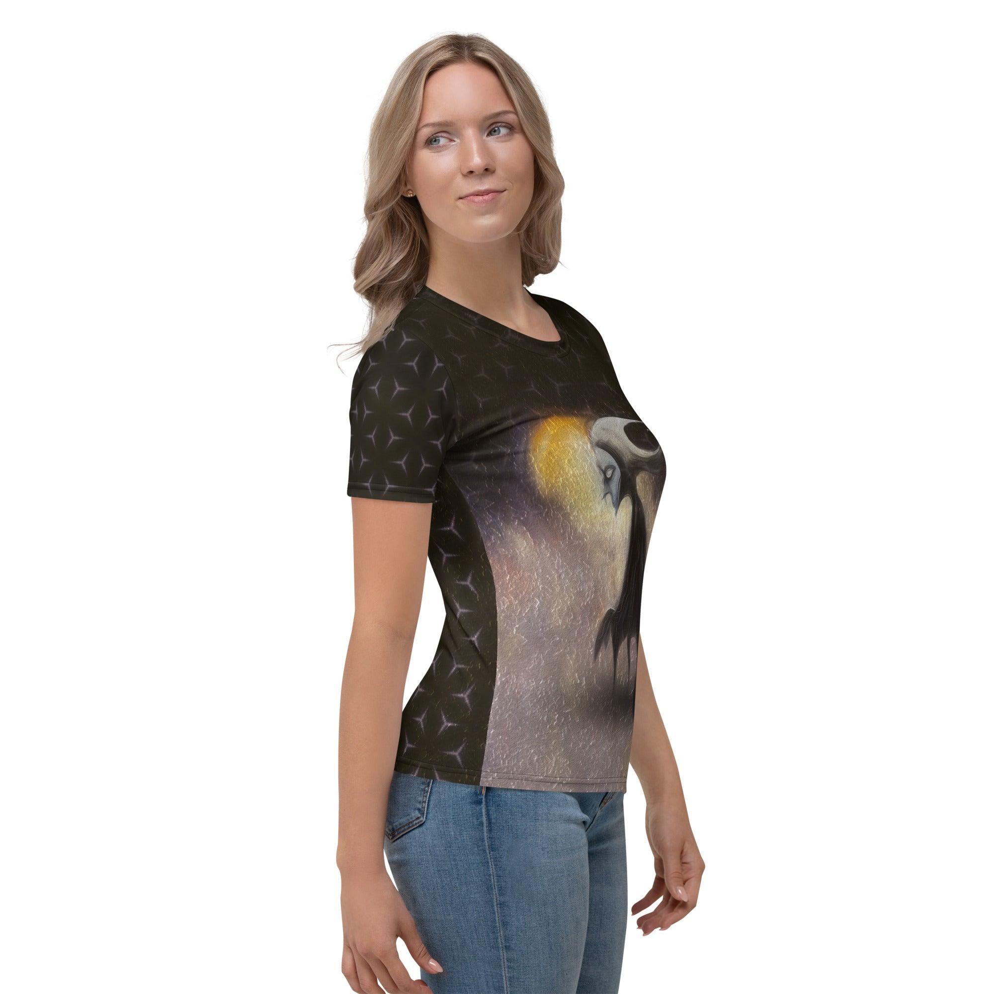 Full Moon Madness All-Over Print Women's Crew Neck T-Shirt - Beyond T-shirts