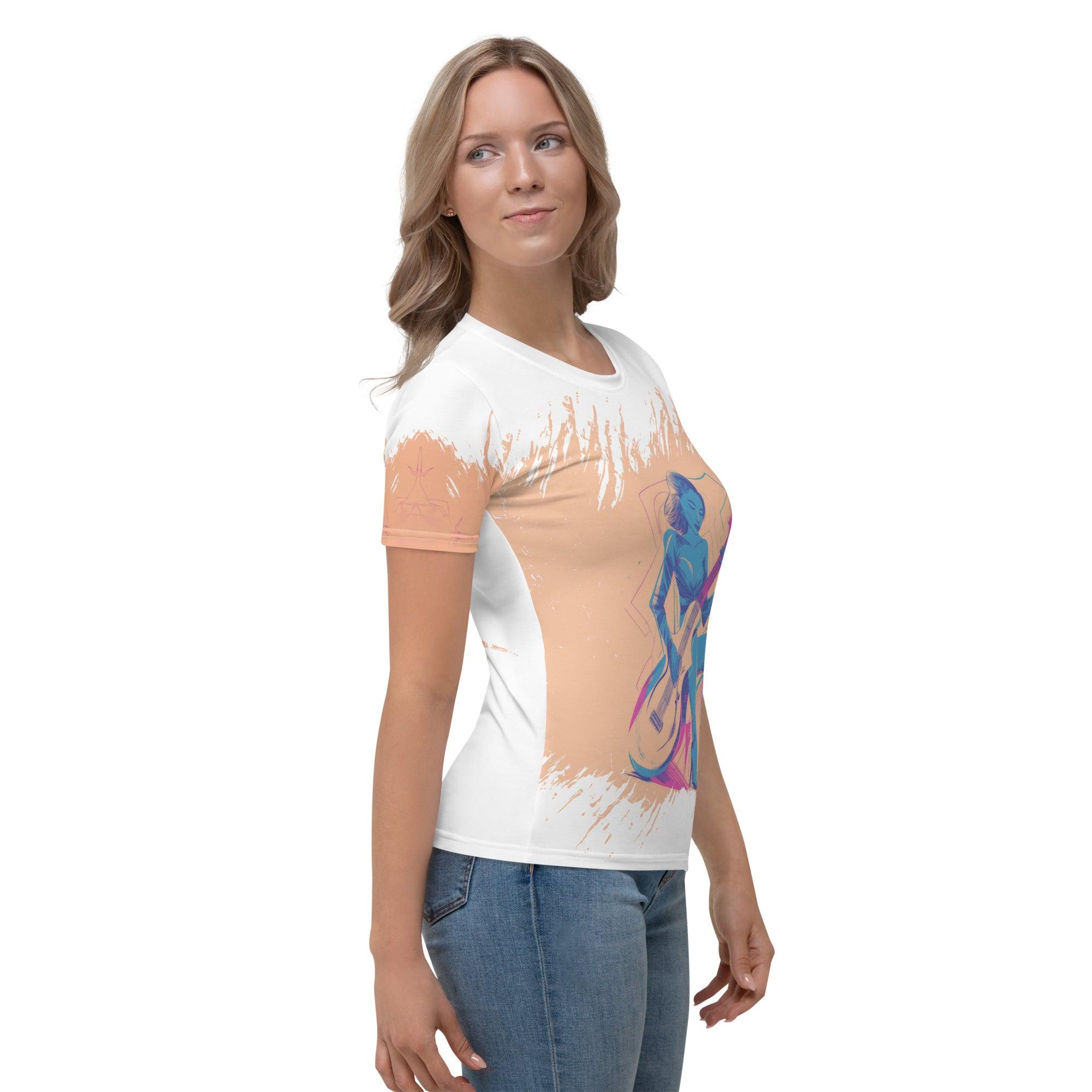 Symphonic Style All-Over Print Women's Crew Neck T-Shirt - Beyond T-shirts