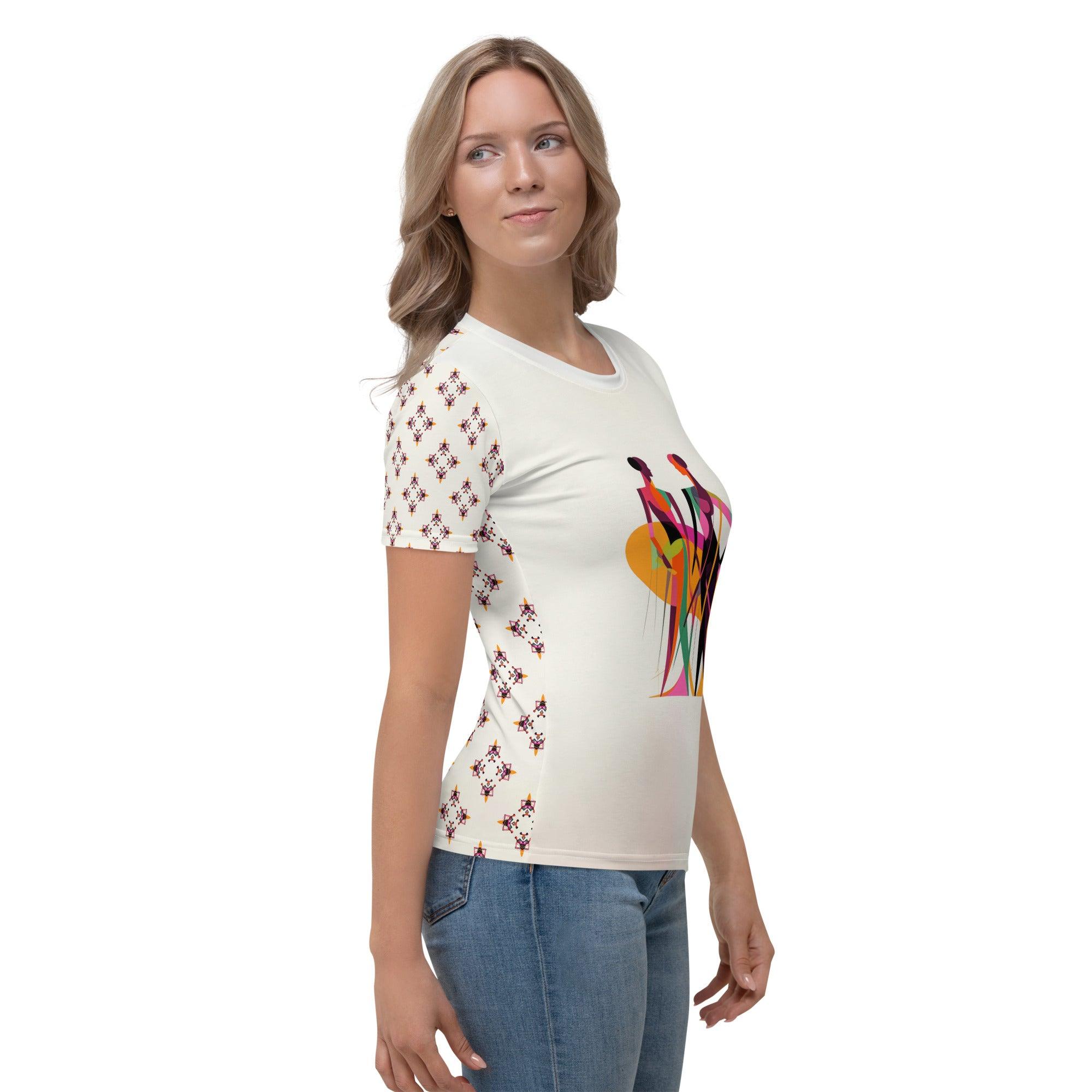 Modern Artistry Mastery All-Over Print Women's Crew Neck T-Shirt - Beyond T-shirts