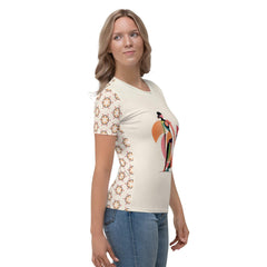 Abstract Adventures All-Over Print Women's Crew Neck T-Shirt - Beyond T-shirts