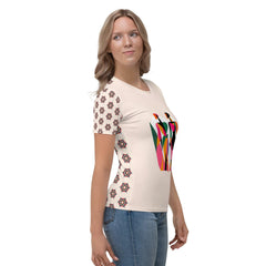 Artistic Fusion All-Over Print Women's Crew Neck T-Shirt - Beyond T-shirts