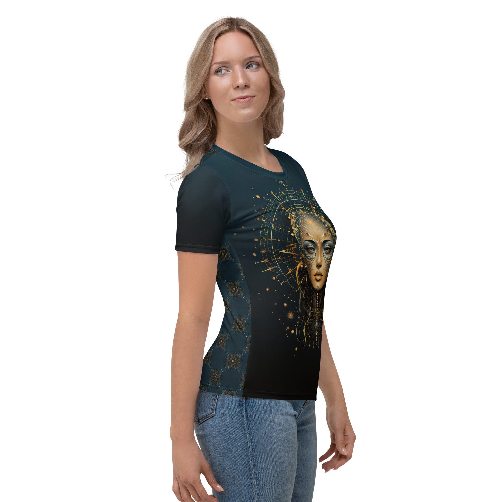 Abstract Beauty Unveiled Women's Crew Neck - Beyond T-shirts