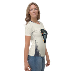 Empowerment in Abstraction: Women's Art Crew Neck - Beyond T-shirts