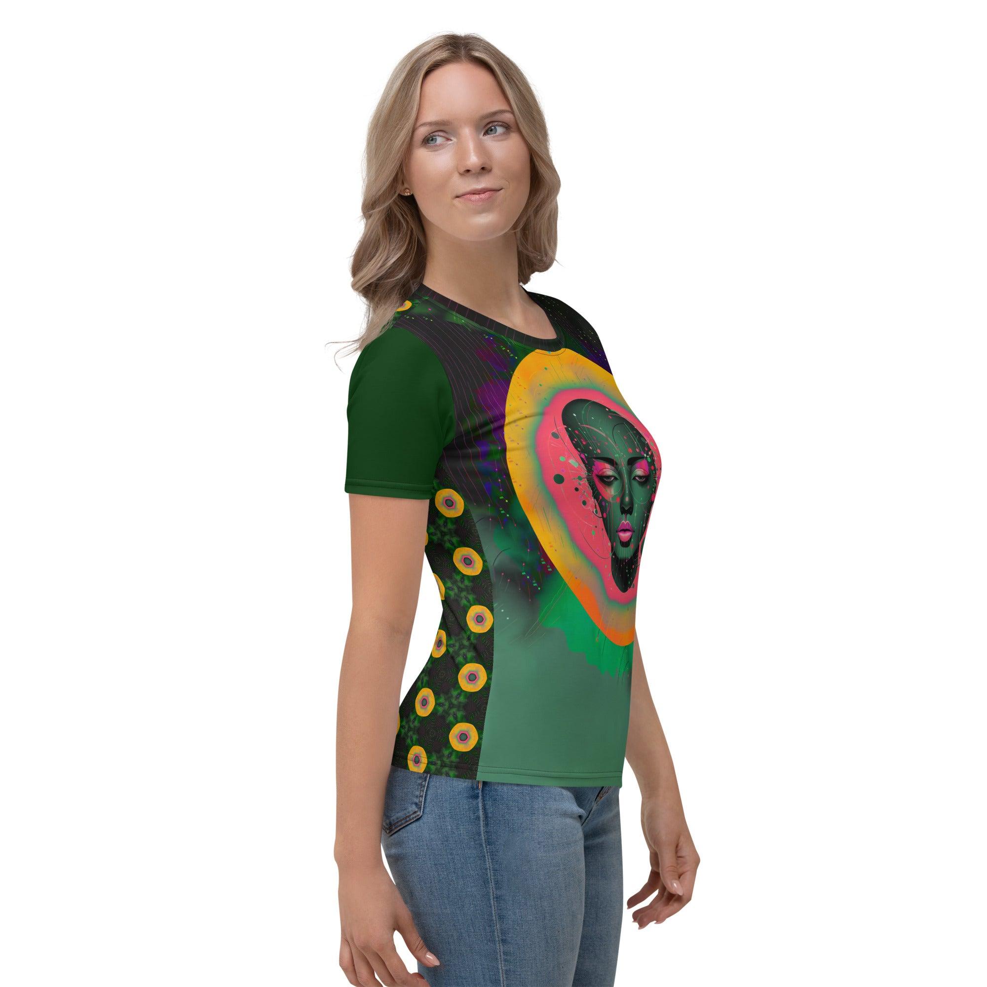 Abstract Goddesses in Harmony: Women's Crew Neck - Beyond T-shirts