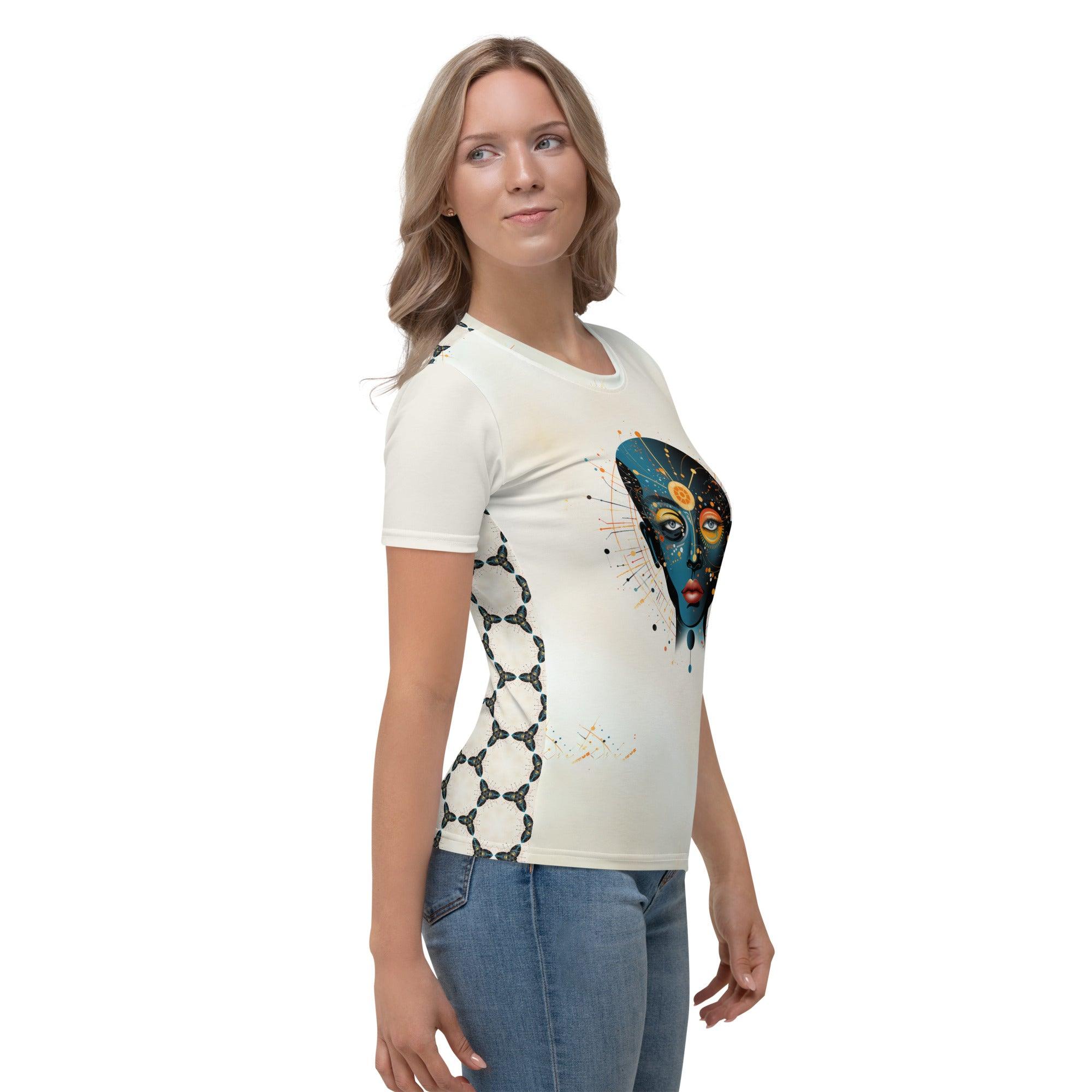 Expressions in Abstraction: Women's Crew Neck - Beyond T-shirts