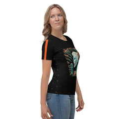 Symphony Silhouette All-Over Print Women's Crew Neck T-Shirt