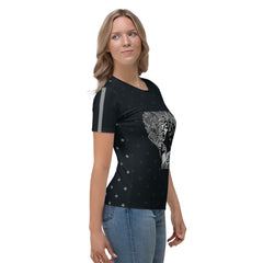 Blues & Brushstrokes Women's Crew Neck T-Shirt